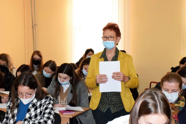 On the first day of training, we talked about special education with Swiss specialists at UzhNU