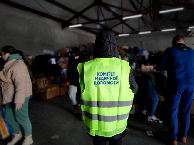 The first humanitarian cargo were sent to different parts of Ukraine