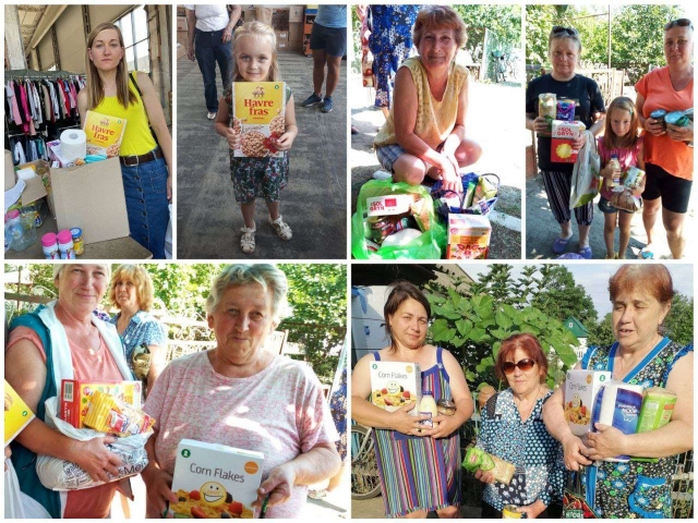 Volunteers from Denmark have donated almost 9,000 packs of breakfast cereals to Ukraine