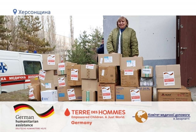 Великий благодійний вантаж передали на потреби дитячої лікарні на Херсонщині