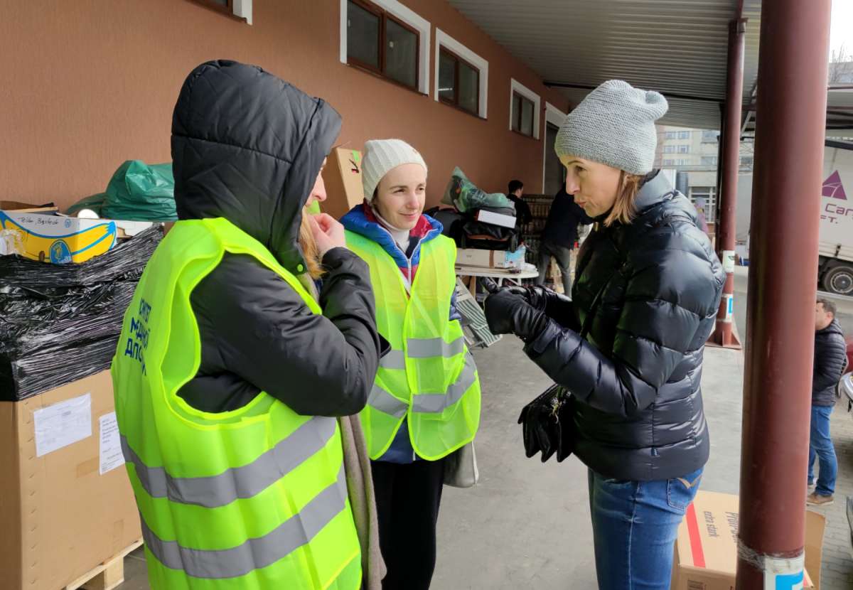 The first humanitarian cargo were sent to different parts of Ukraine