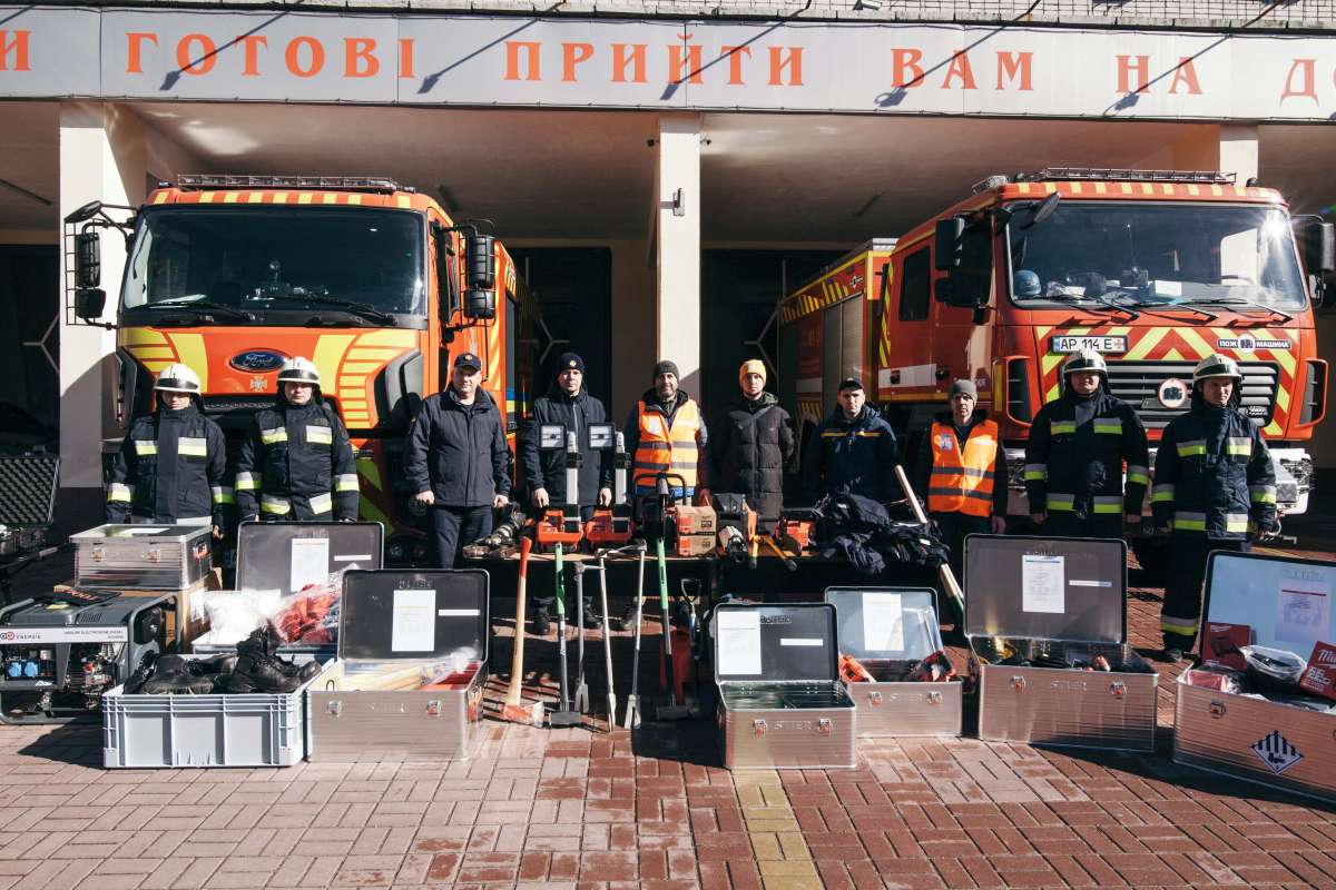 Допомога запорізьким рятувальникам від народу Франції